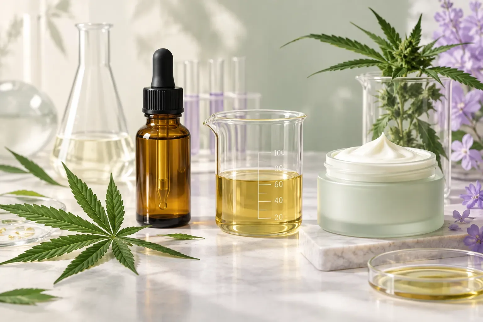 مادة خام لمستحضرات CBD